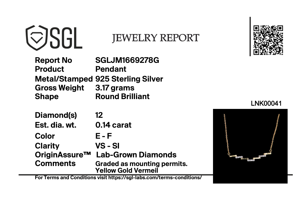 Floating Staircase - Lab Diamond Necklace
