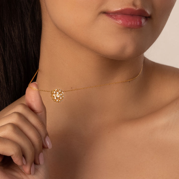 Classic Compass - Lab Diamond Pendant Necklace