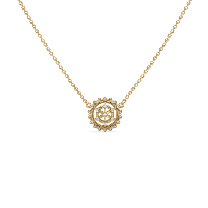 Classic Compass - Lab Diamond Pendant Necklace