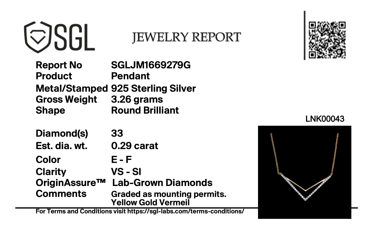 Edgy Dazzle - Lab Diamond Necklace