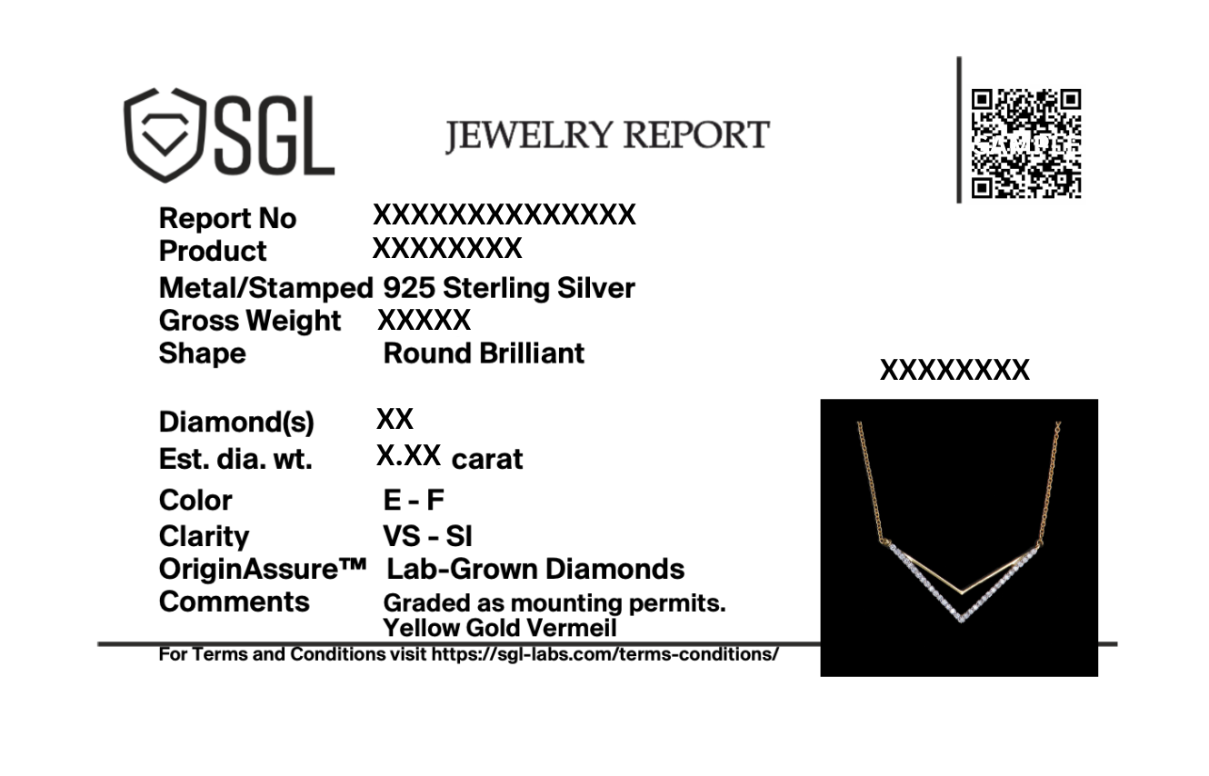 Edgy Dazzle - Lab Diamond Necklace