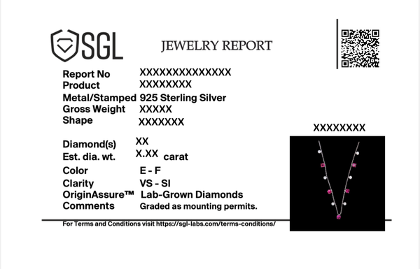Certified Scarlet Whisper - Lab Grown Diamond & Ruby Station Necklace