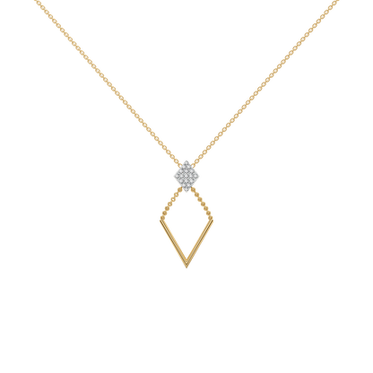 Diamond Arc Lariat Necklace