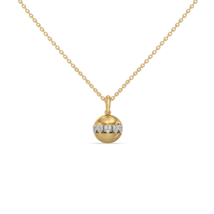 Eternal Heart Orbit - Lab Diamond Pendant Necklace