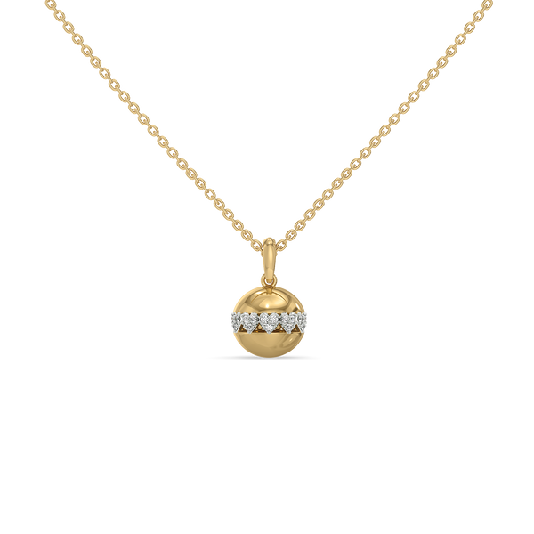 Lukson Eternal Heart Orbit Lab Grown Diamond Pendant Necklace