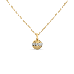 Eternal Heart Orbit - Lab Diamond Pendant Necklace