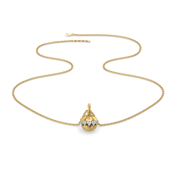 Eternal Heart Orbit Lab Grown Diamond Pendant Necklace for Women - Lukson