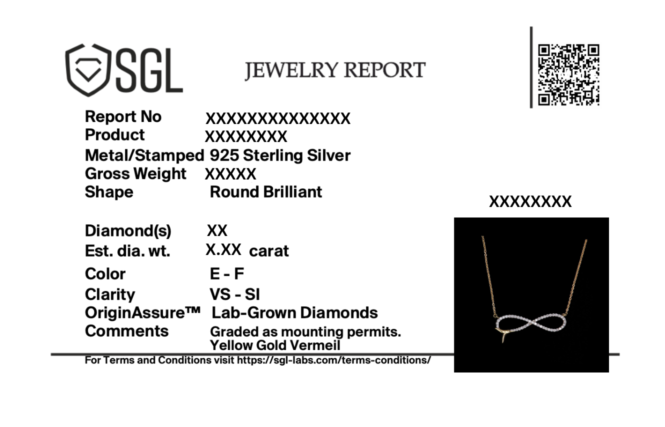Infinity Tide - Lab Diamond Necklace