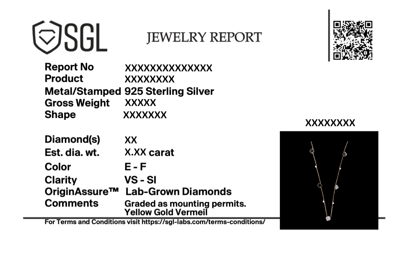 Midnight Enchanted - Lab Diamond Clover Necklace
