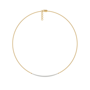 Classic Crescent - Lab Diamond Necklace