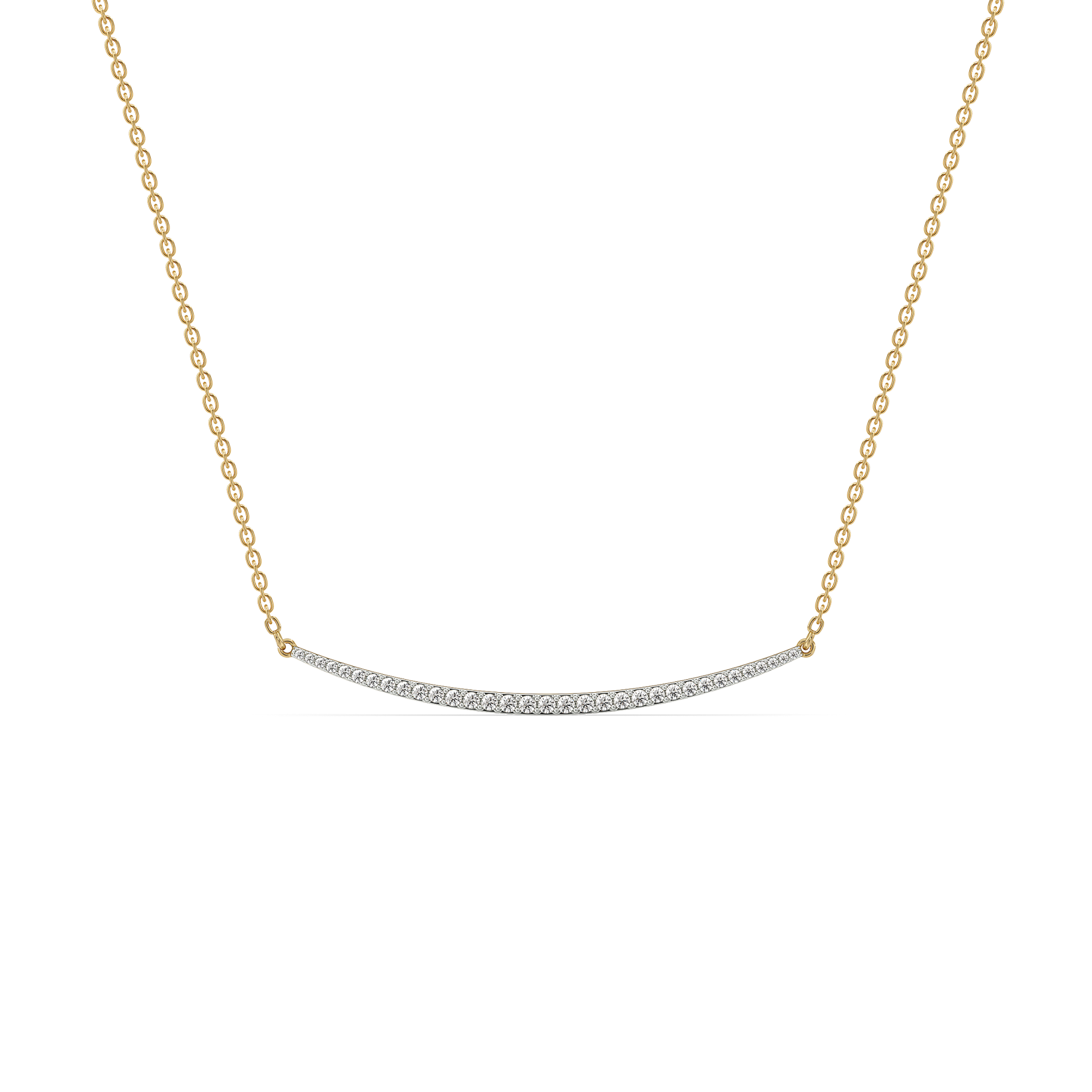 Classic Crescent - Lab Diamond Necklace