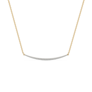 Classic Crescent - Lab Diamond Necklace