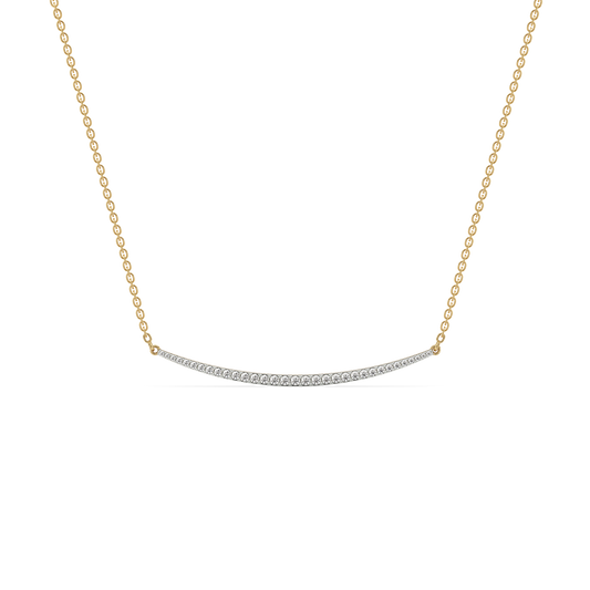 Classic Crescent - Lab Diamond Necklace