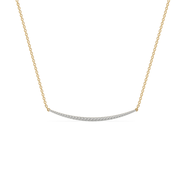 Lukson Classic Crescent Lab Grown Diamond Necklace
