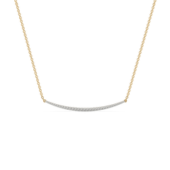 Classic Crescent - Lab Diamond Necklace