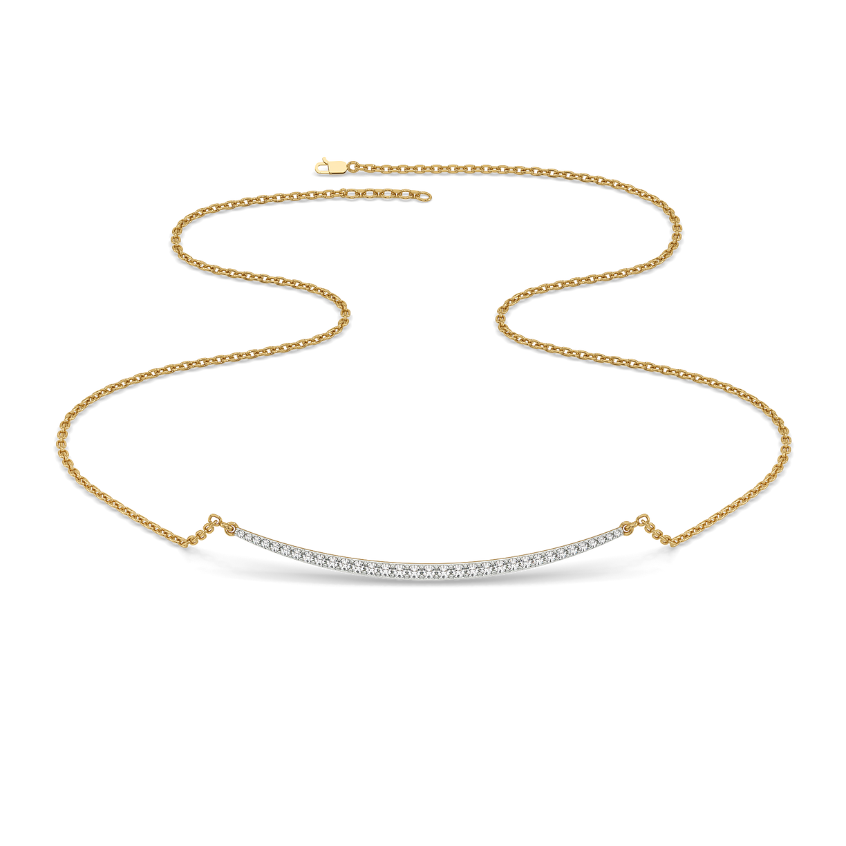 Classic Crescent - Lab Diamond Necklace