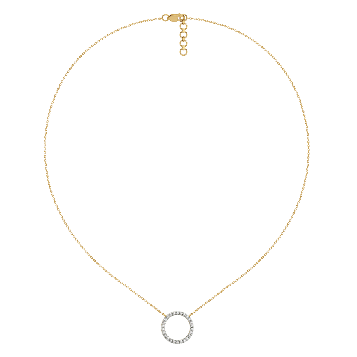 Halo - Lab Diamond Pendant Necklace