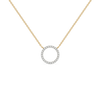 Lukson Halo Pendant - 18kt Gold Vermeil Lab Grown Diamond Necklace