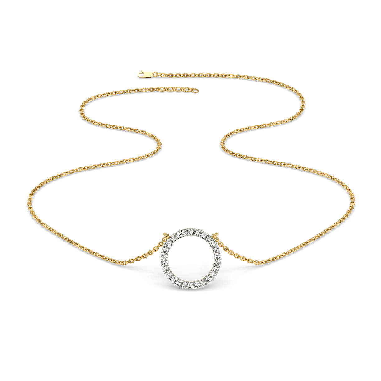 Halo - Lab Diamond Pendant Necklace