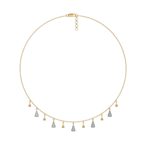 Edgy Elegance - Lab Diamond Necklace