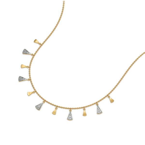 Edgy Elegance Lab Grown Diamond Necklace for Women - Lukson 