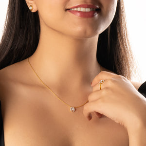 The Diamond Circle - Lab Diamond Solitaire Necklace