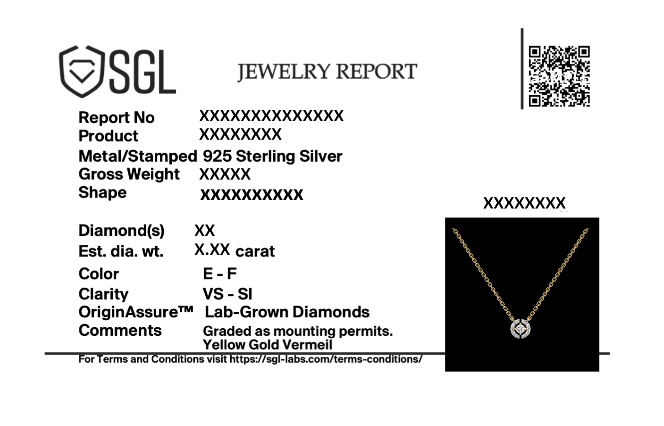 The Diamond Circle - Lab Diamond Solitaire Necklace