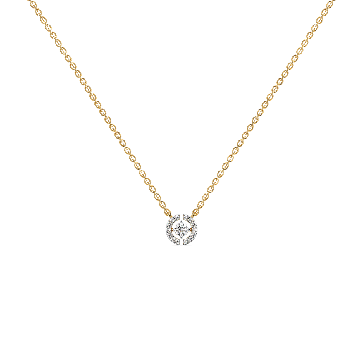 The Diamond Circle - Lab Diamond Solitaire Necklace