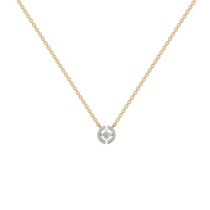 The Diamond Circle Solitaire Necklace