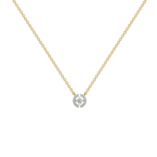 The Diamond Circle Solitaire Necklace