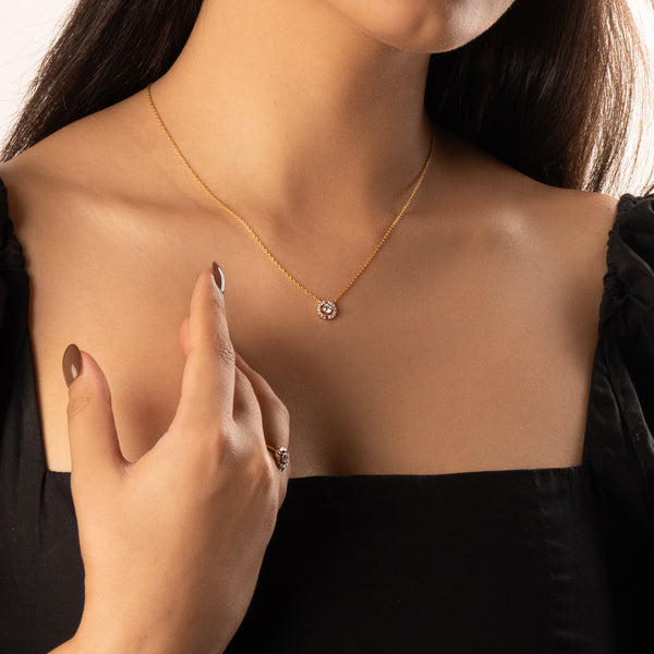 The Diamond Circle - Lab Grown Diamond Solitaire Necklace - Lukson 

