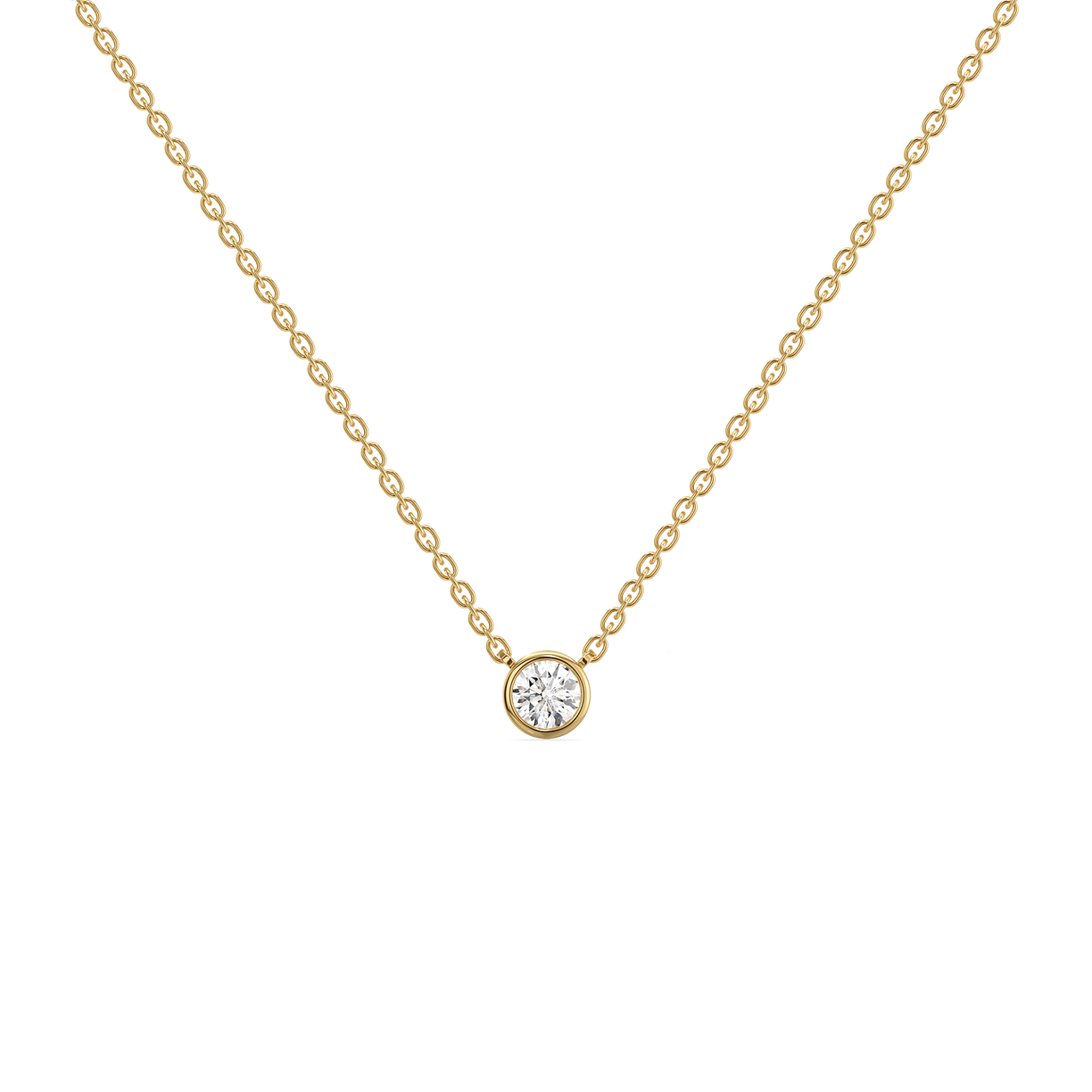 Eternal Shine - Lab Diamond Solitaire Pendant Necklace