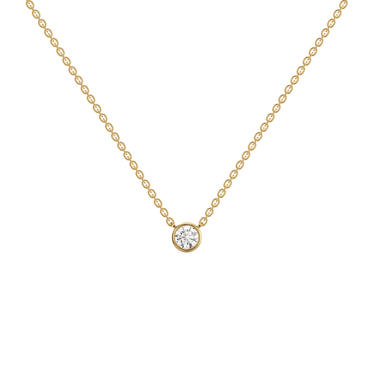 Eternal Shine Solitaire Pendant Necklace