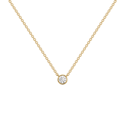 Eternal Shine Solitaire Pendant Necklace