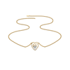 Timeless Loop Lab Grown Diamond Heart Necklace Online - Lukson 