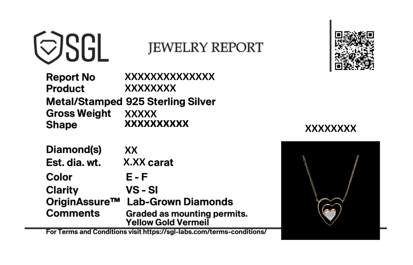 Timeless Loop - Lab Diamond Heart Necklace
