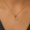 Hearts Unfold 18kt Gold Lab Grown Diamond Pendant Necklace - Lukson