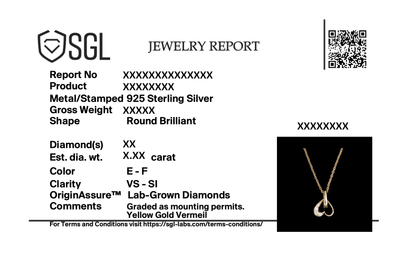 Hearts Unfold - Lab Diamond Pendant Necklace