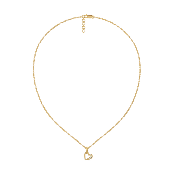 Hearts Unfold Lab Grown Diamond Pendant Necklace