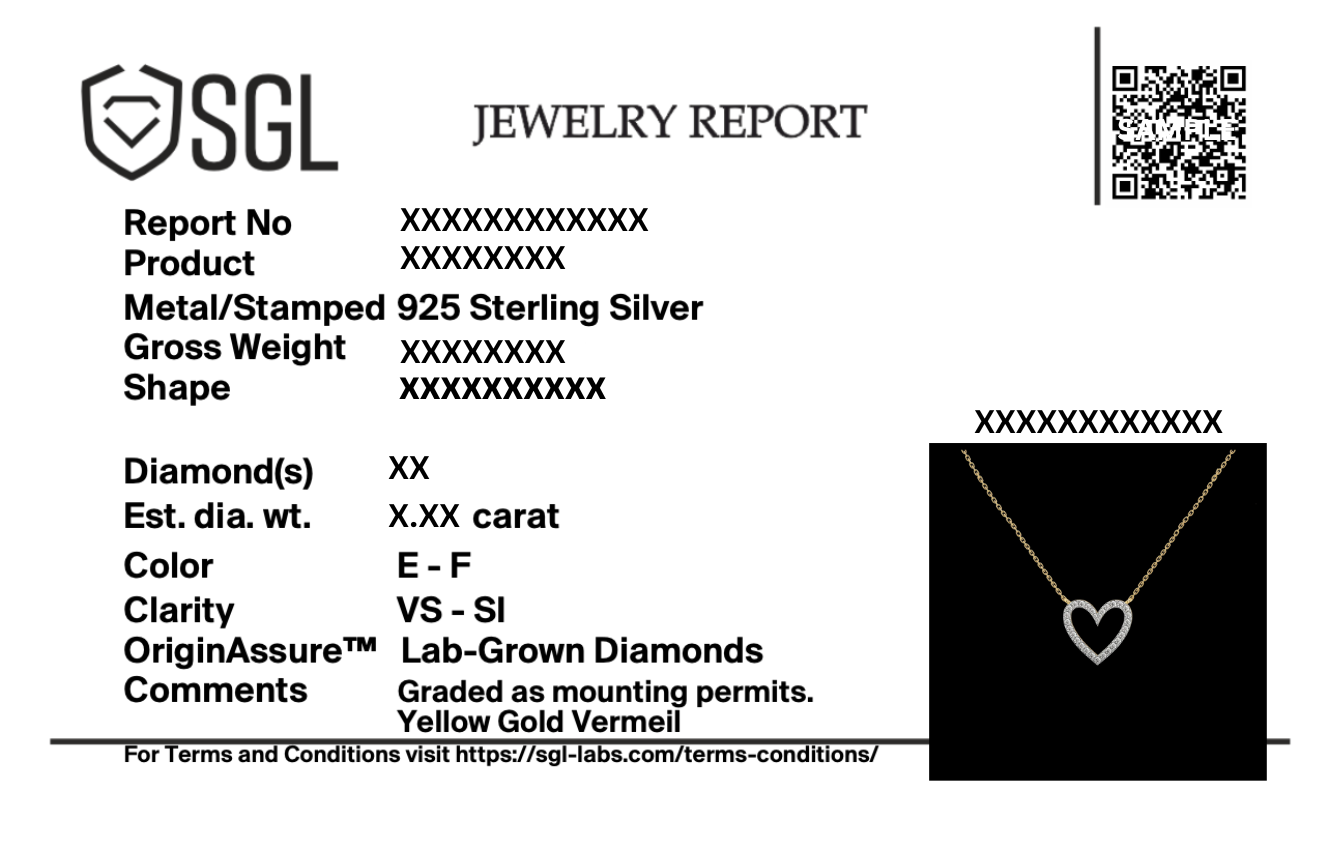Everlasting Heart - Lab Diamond Necklace