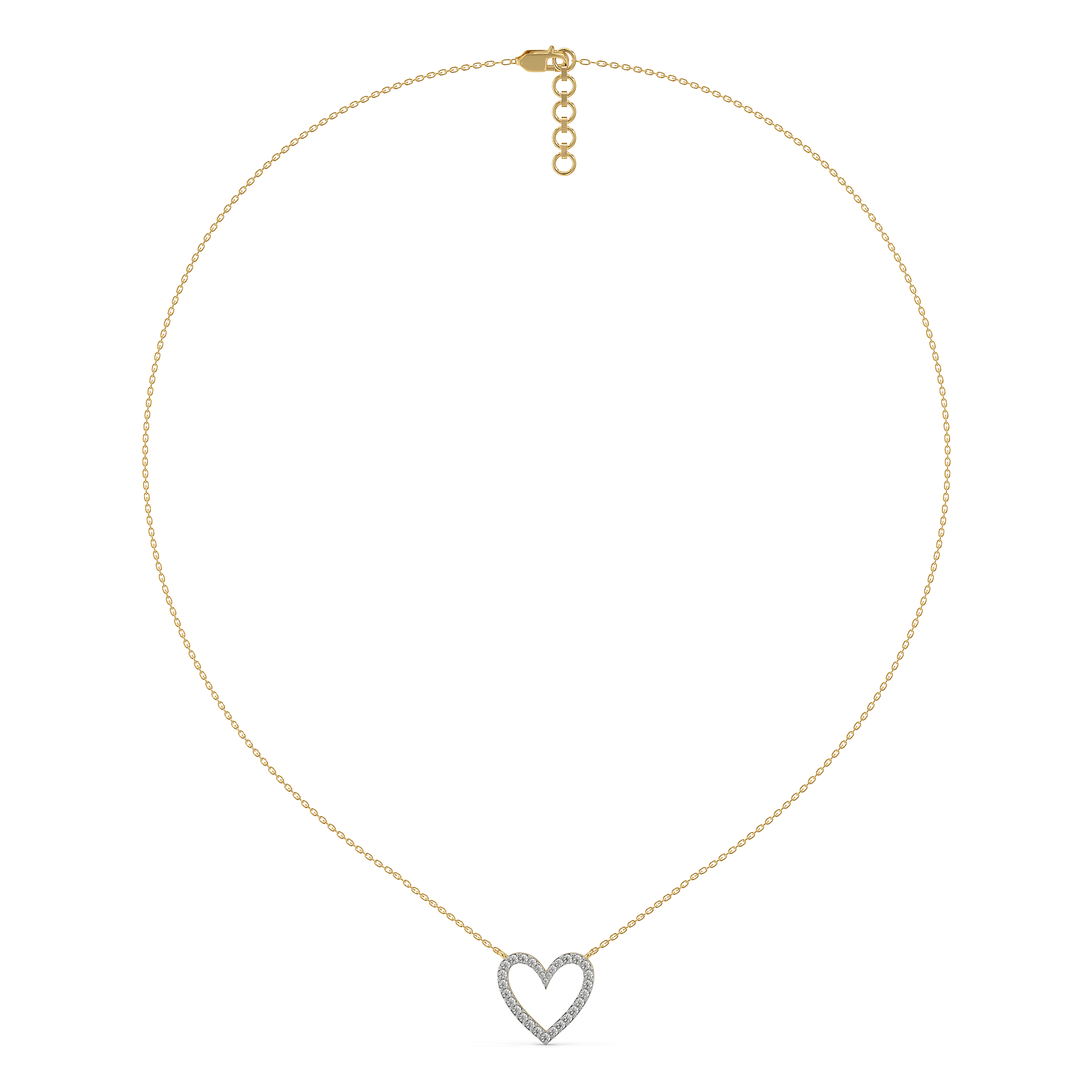 Everlasting Heart - 18kt Gold Vermeil Lab Grown Diamond Necklace 