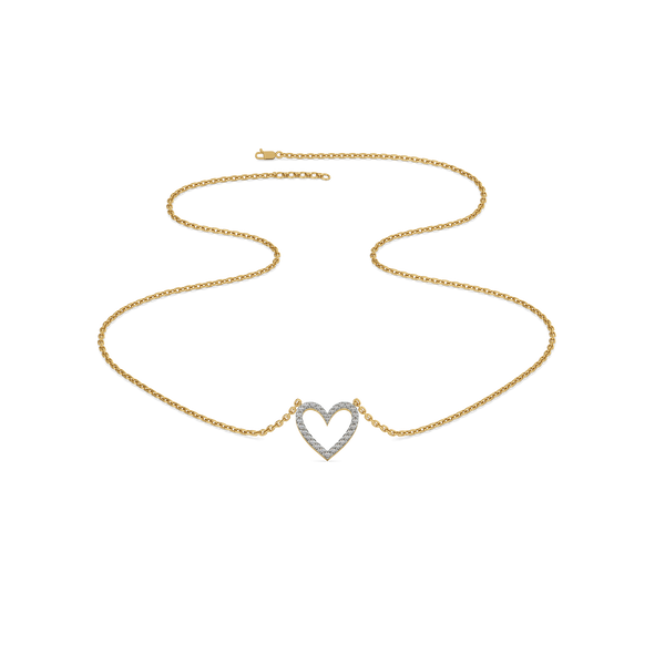 Everlasting Heart Lab Grown Diamond Necklace - Lukson