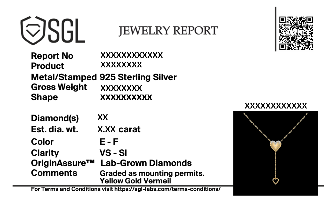 Promise Heart - Lab Diamond Pendant Necklace