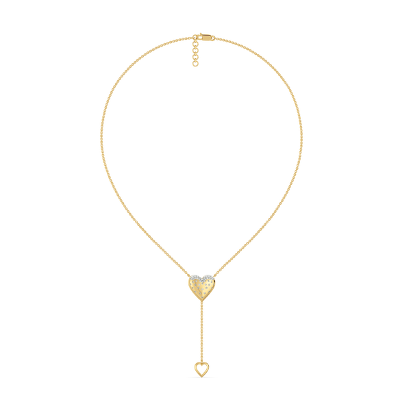 Promise Heart - 18kt Gold Vermeil Lab Grown Diamond Pendant Necklace - Lukson