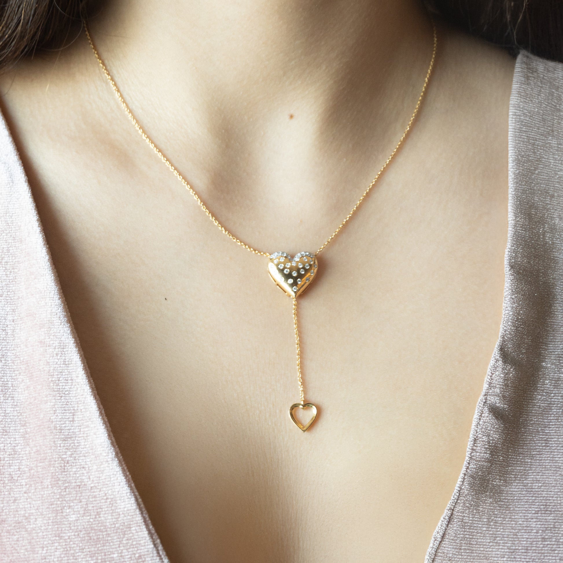 Promise Heart - Lab Diamond Pendant Necklace