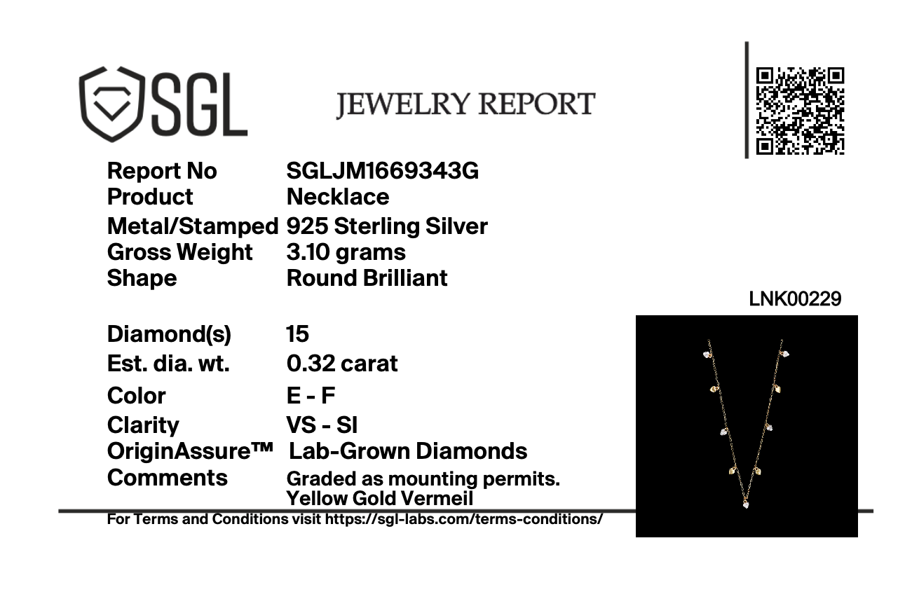 Beating Heart - Lab Diamond Charm Necklace