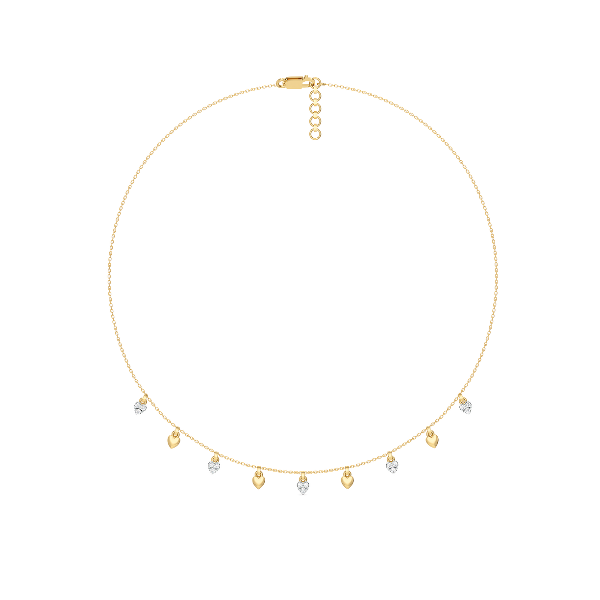 Beating Heart - Lab Grown Diamond Charm Necklace