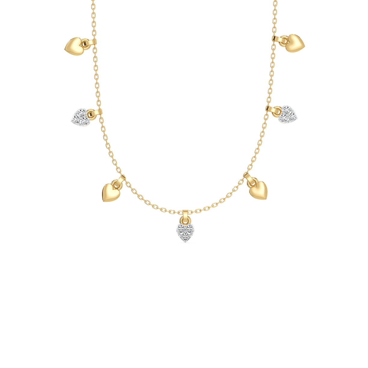 Beating Heart - Lab Grown Diamond Charm Necklace