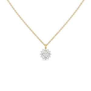 Day bloom - Lab Diamond Solitaire Necklace