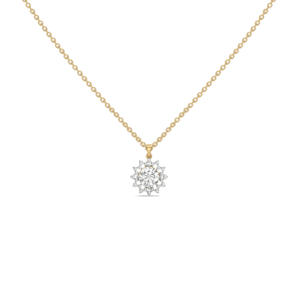 Day bloom - Lab Diamond Solitaire Necklace